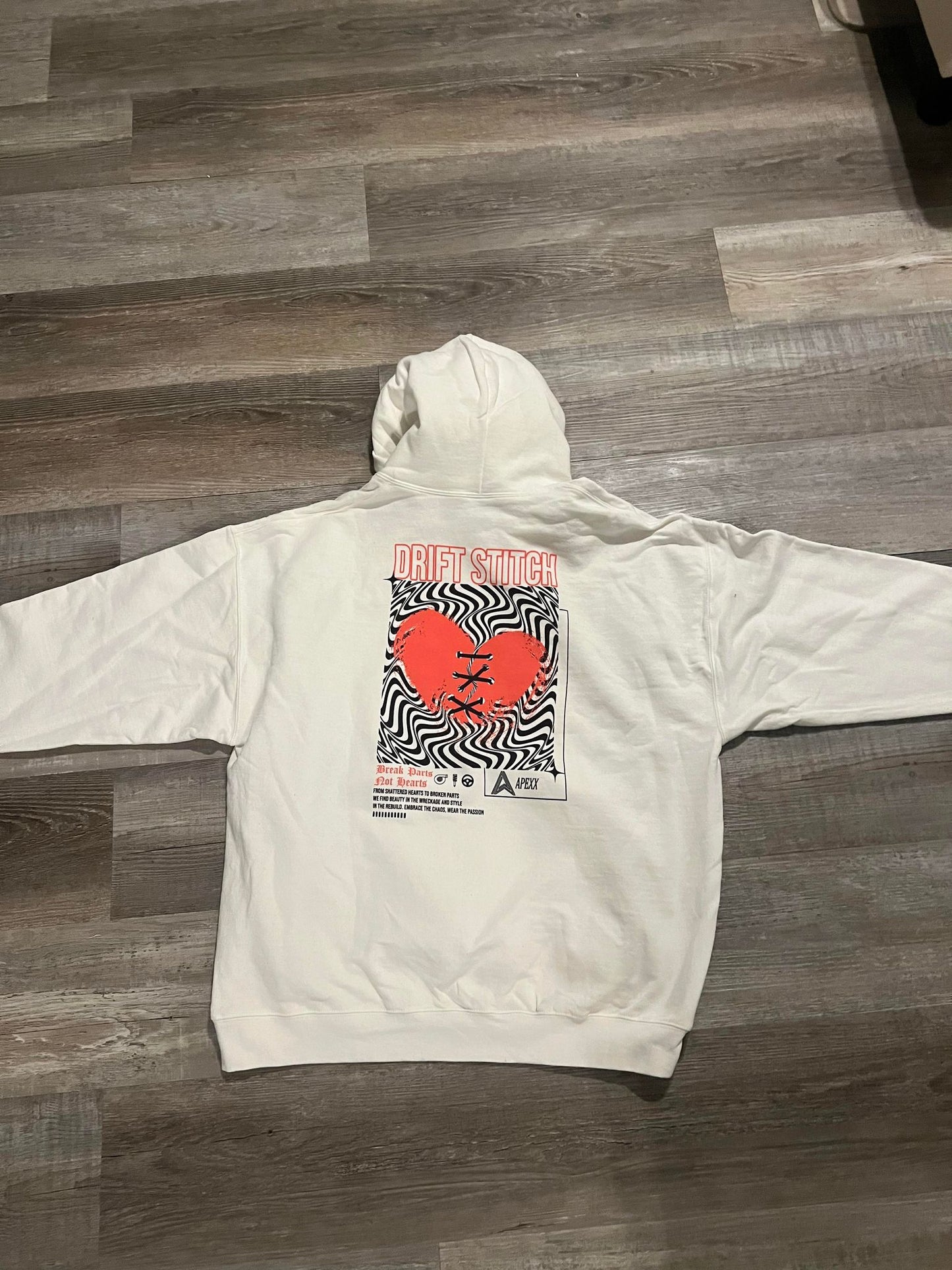 "Drift Stitch" Hoodie - White