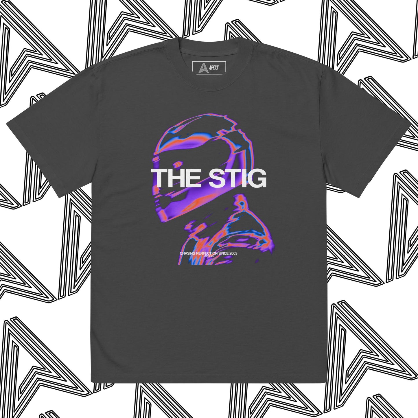 "The Stig" Oversized Faded T-Shirt