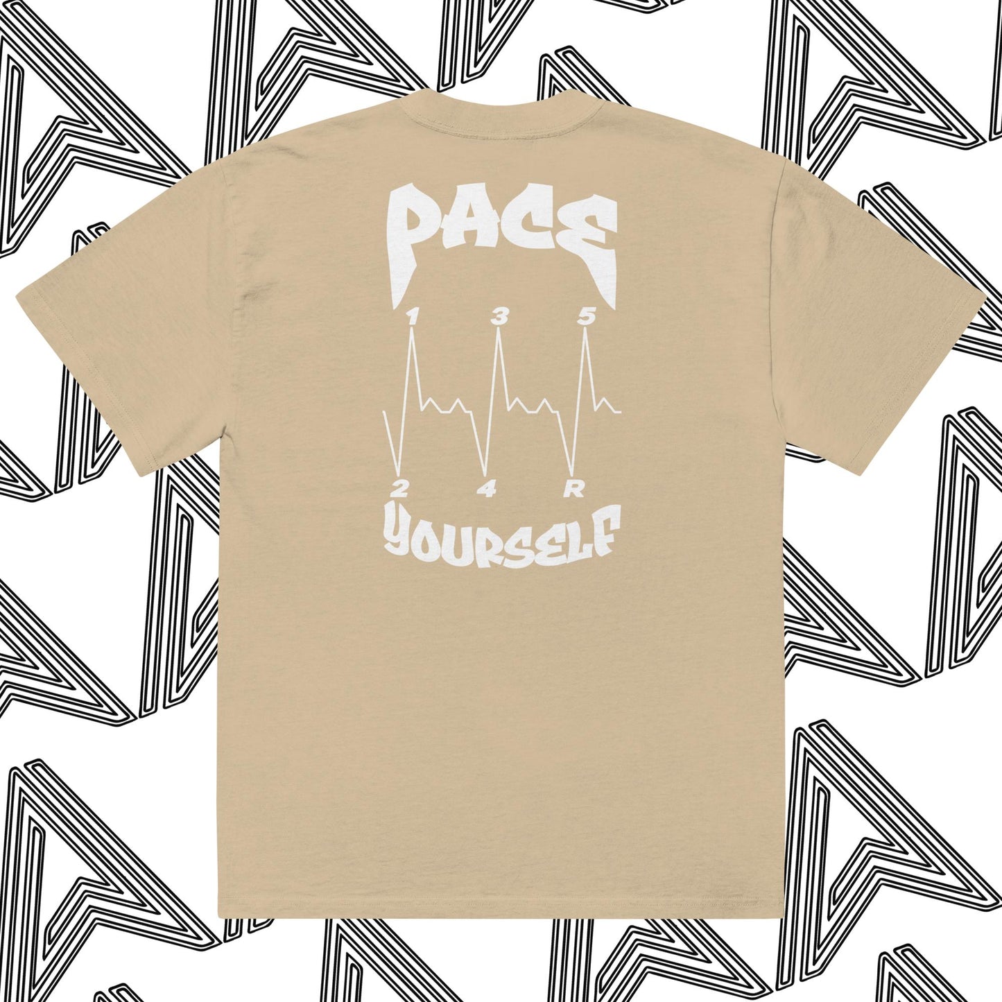 "Pace Yourself" Oversized Faded T-Shirt