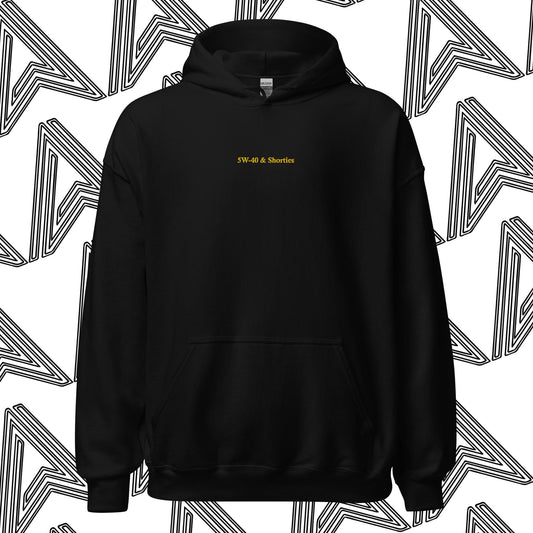 "5W-40 & Shorties" Embroidered Hoodie